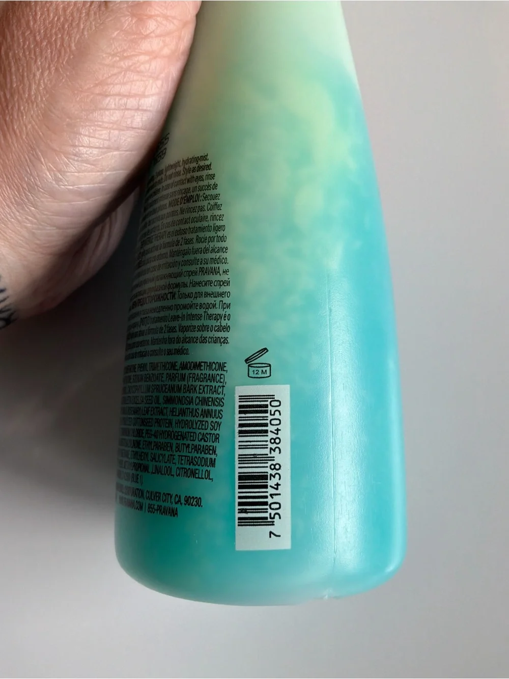 Pravana Intense Therapy Leave-In Treatment Spray 10 fl oz. AUTHENTIC